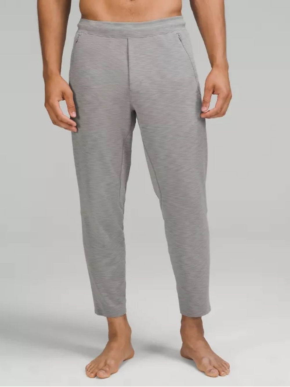 Lululemon Men’s Heather Light Grey Balancer Pant 27"L - designed for yoga